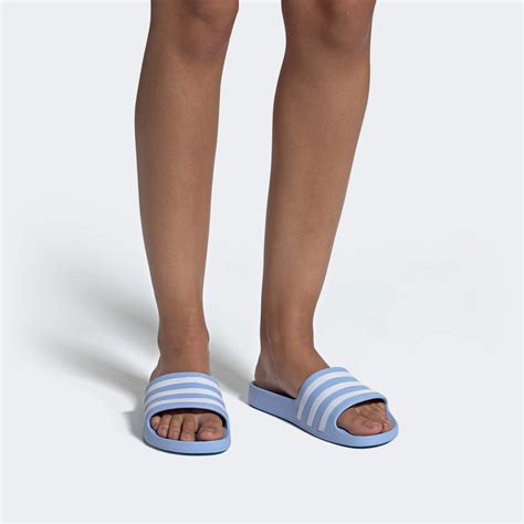 adidas badslippers met klittenband maat 48|Adidas 3 strips dames.